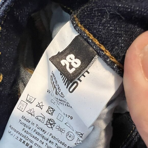 Love Moschino Women's Dark Wash Blue Stretch Skinny Jeans Q38749S3379 Size 28 - Picture 7 of 9